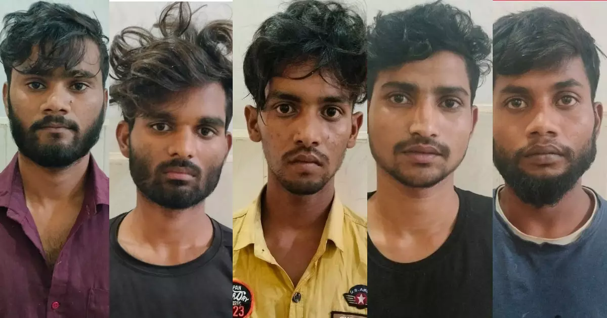 Five people from Uttar Pradesh have been arrested in the case of extorting Rs 35 lakh from Trading Company, Pala