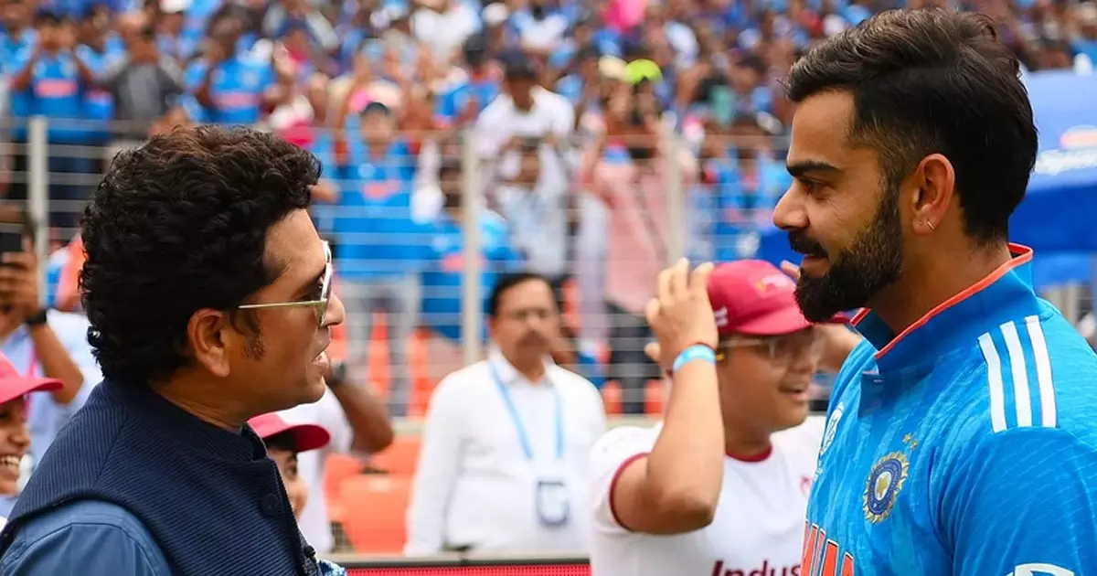Cricket legend Sachin Tendulkars emotional note congratulating Virat Kohli on breaking his record of centuries