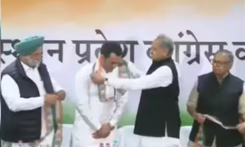 former BJP minister in Rajasthan, Amin Pathan has joined the Congress