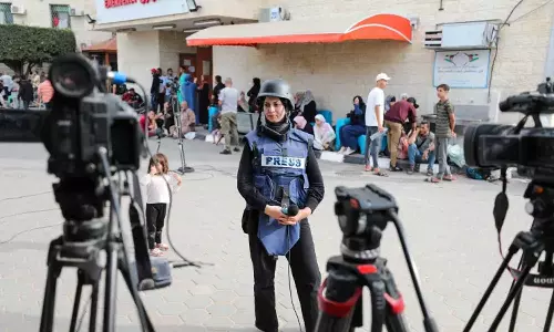 Khawla al-Khalidi lost her home, had to send her kids away, but keeps reporting on Gaza, Israel attack on Gaza