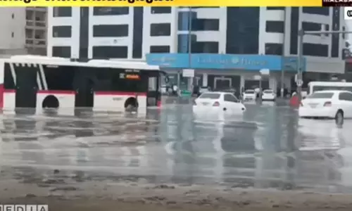 Heavy rain in UAE: Waterlogging in Dubai and Sharjah