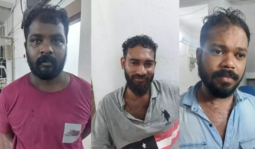 സ്റ്റേഷനിൽ അതിക്രമിച്ച് കയറി പൊലീസുകാരെ കയ്യേറ്റം ചെയ്തു; മൂന്നുപേർ അറസ്റ്റിൽ