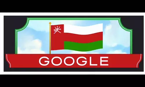 Oman national day google doodle