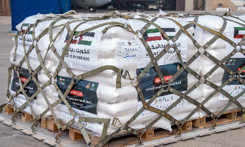 ഗസ്സയിലെ ജനങ്ങൾക്ക് ദുരിതാശ്വാസം തുടര്‍ന്ന് കുവൈത്ത്