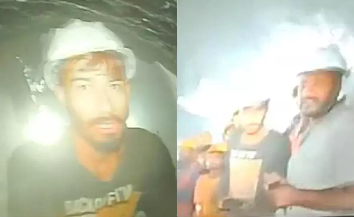 First Visuals Of Workers Stuck In Uttarkashi Tunnel