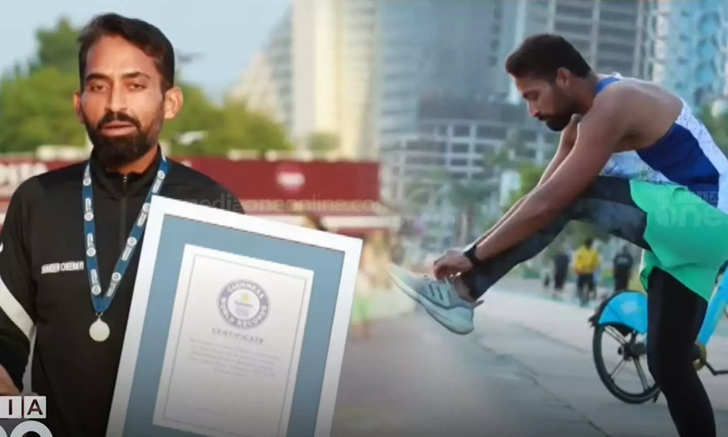 Qatari Malayali Shakir Cheerai has been officially awarded the Guinness World Record for running from one end of Qatar to the other, Qatari Malayali awarded Guinness World Record in solo marathon Qatari Malayali Shakir Cheerai has been officially awarded the Guinness World Record for running from one end of Qatar to the other, Qatari Malayali awarded Guinness World Record in solo marathon