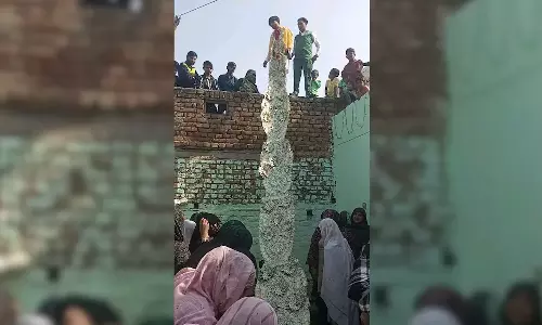 Grooms Extravagant Garland Of Currency Notes becomes discussion