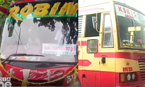 KSRTC,KSRTC to join Robin Bus plea against MVD,  robin bus,robin bus owner,robin,robin bus issue,robin bus mvd,robin bus news,,robin bus vs mvd issue,robin bus news updates,റോബിൻ ബസിന്റെ ഹരജിയിൽ കക്ഷി ചേരാൻ കെ.എസ്.ആര്‍.ടി.സി,റോബിൻ ബസ്