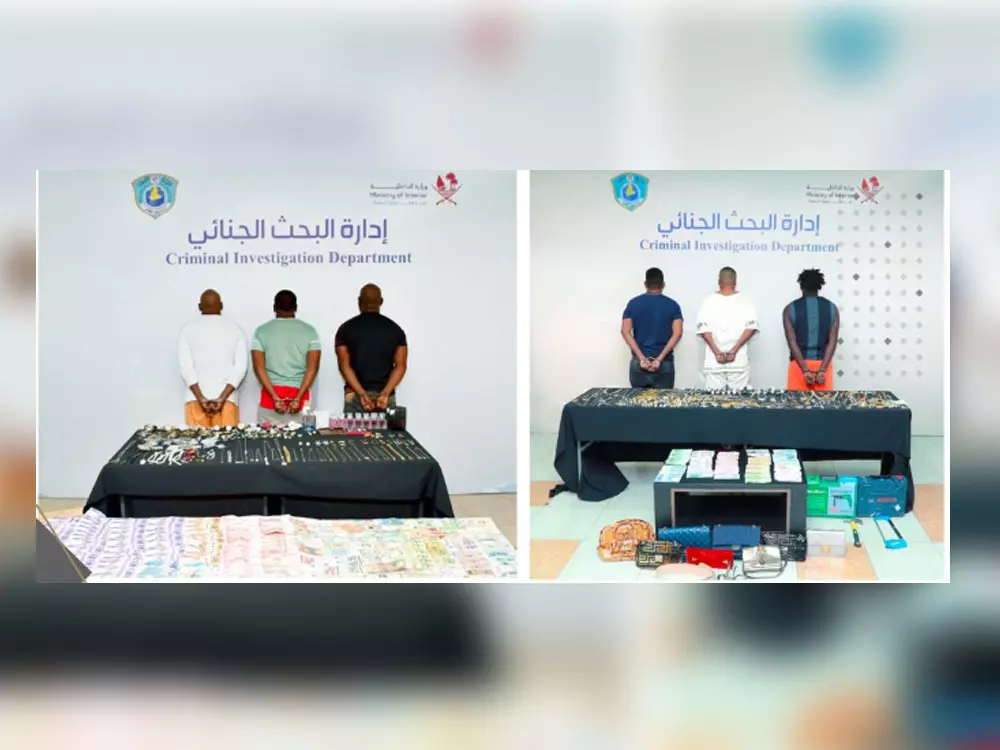 ഖത്തറില് താമസ കേന്ദ്രങ്ങളില് മോഷണം നടത്തിയ ആറ് പേര് പിടിയിൽ ഖത്തറില് താമസ കേന്ദ്രങ്ങളില് മോഷണം നടത്തിയ ആറ് പേര് പിടിയിൽ