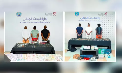 ഖത്തറില്‍ താമസ കേന്ദ്രങ്ങളില്‍ മോഷണം   നടത്തിയ ആറ് പേര്‍ പിടിയിൽ