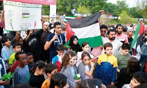 ഇസ്രായേൽ ആക്രമണം: കൊല്ലപ്പെട്ട കുരുന്നുകൾക്ക് ഐക്യദാർഢ്യവുമായി ഖത്തറിൽ കുട്ടികളുടെ സംഗമം