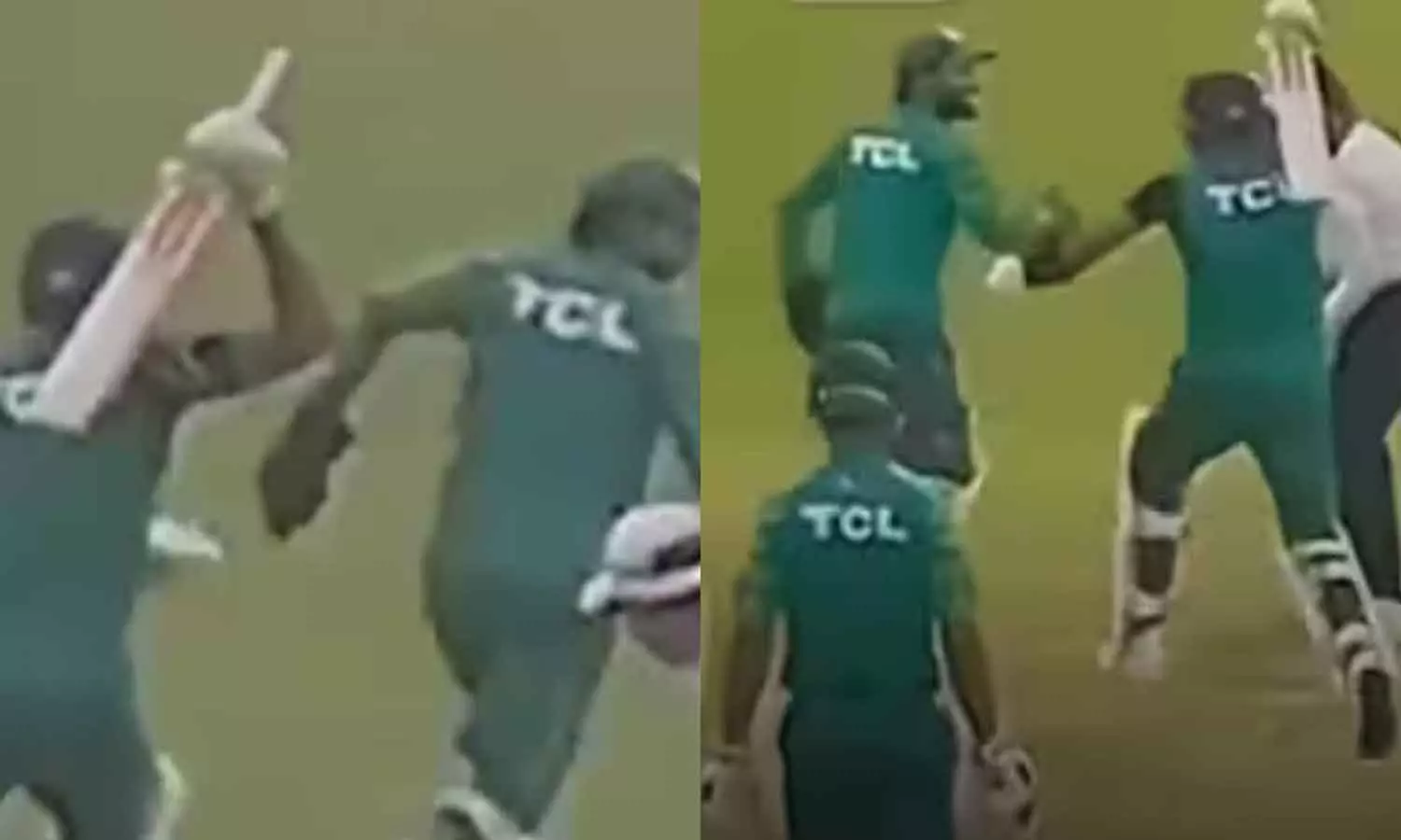 എന്നെ ഔട്ടാക്കുന്നോ? റിസ്വാനെ ബാറ്റുകൊണ്ട് അടിക്കാനോങ്ങി ബാബർ; രസകരമായ വീഡിയോ എന്നെ ഔട്ടാക്കുന്നോ? റിസ്വാനെ ബാറ്റുകൊണ്ട് അടിക്കാനോങ്ങി ബാബർ; രസകരമായ വീഡിയോ