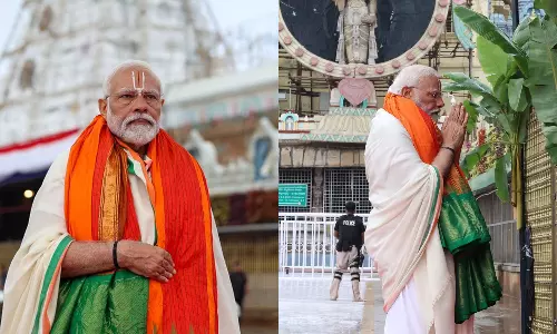 modi visited the tirumala temple says prayed for the good health, well-being of 140 crore Indians