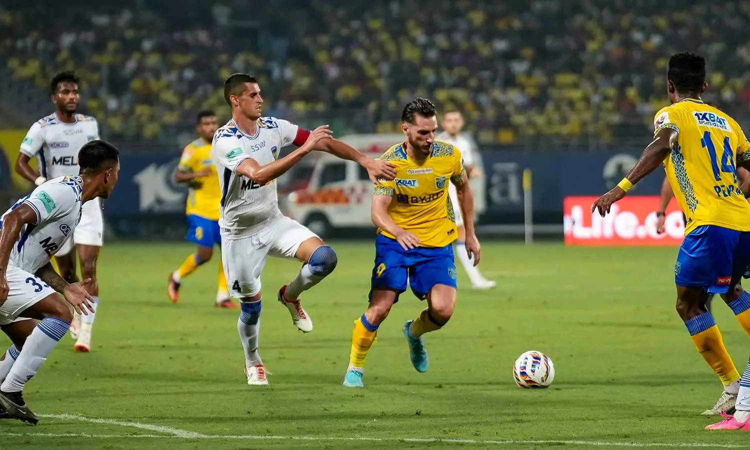 ഗോൾമഴയ്‌ക്കൊടുവിൽ സമനില; ബ്ലാസ്റ്റേഴ്‌സിനെ തളച്ച് ചെന്നൈയിൻ