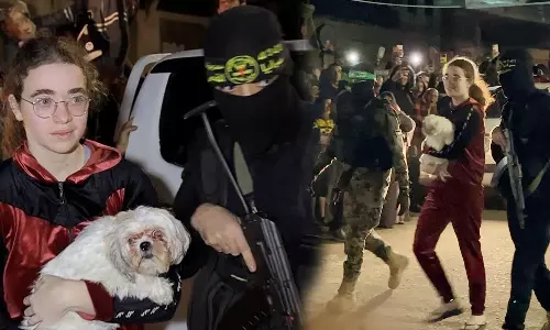 Hamas releases teen hostage with pet dog, Israel attack on Gaza, Israel-Palestine war 2023