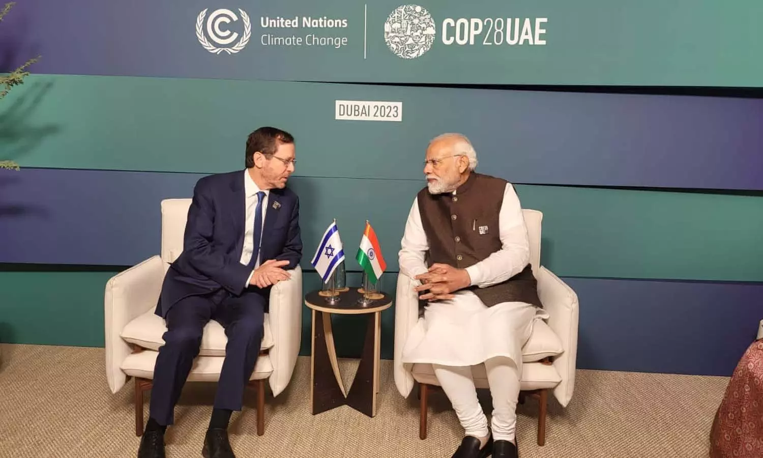 ഇസ്രായേൽ പ്രസിഡന്റുമായി മോദിയുടെ കൂടിക്കാഴ്‌ച: ഫലസ്‌തീൻ-ഇസ്രായേൽ സംഘർഷം ചർച്ചയായി