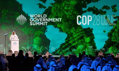 The UAE has announced $30 billion for climate change mitigation projects The UAE has announced $30 billion for climate change mitigation projects