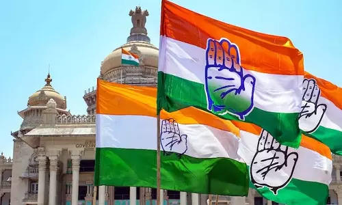 തെലങ്കാനയിൽ തിളങ്ങി കോൺ​ഗ്രസ്; ബി.ആർ.എസ് രണ്ടാമത്