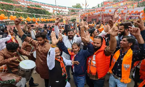 ഹിന്ദി ഹൃദയഭൂമിയിൽ ബി.ജെ.പി തേരോട്ടം; രാജസ്ഥാനും ഛത്തീസ്ഗഢും തിരിച്ചുപിടിച്ചു, മധ്യപ്രദേശിൽ വൻ ഭൂരിപക്ഷം