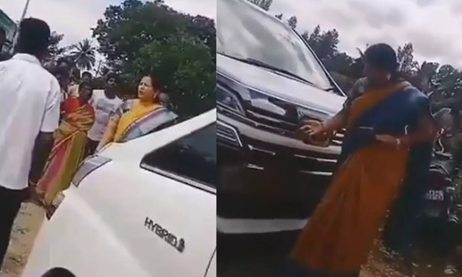 Biker Hits Her ₹ 1.5-Crore Car, Deve Gowda Biker Hits Her ₹ 1.5-Crore Car, Deve Gowda