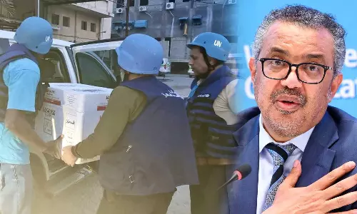 ഡബ്ല്യു.എച്ച്.ഒയ്ക്കും ഇസ്രായേൽ മുന്നറിയിപ്പ്; ഗസ്സയിലെ മരുന്ന് സംഭരണകേന്ദ്രത്തിനുനേരെയും ആക്രമണത്തിനു സാധ്യത