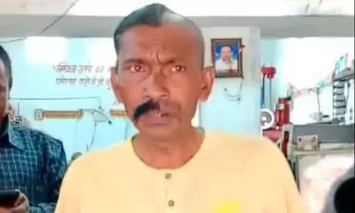 Partially shaved hair, moustache Mans bet after BJP candidate loses election