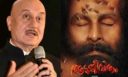 Anupam Kher says am a bit jealous after watching Aadujeevitham teaser