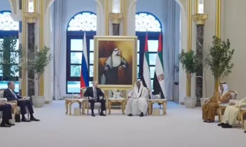 Putin in UAE; A warm welcome in Abu Dhabi