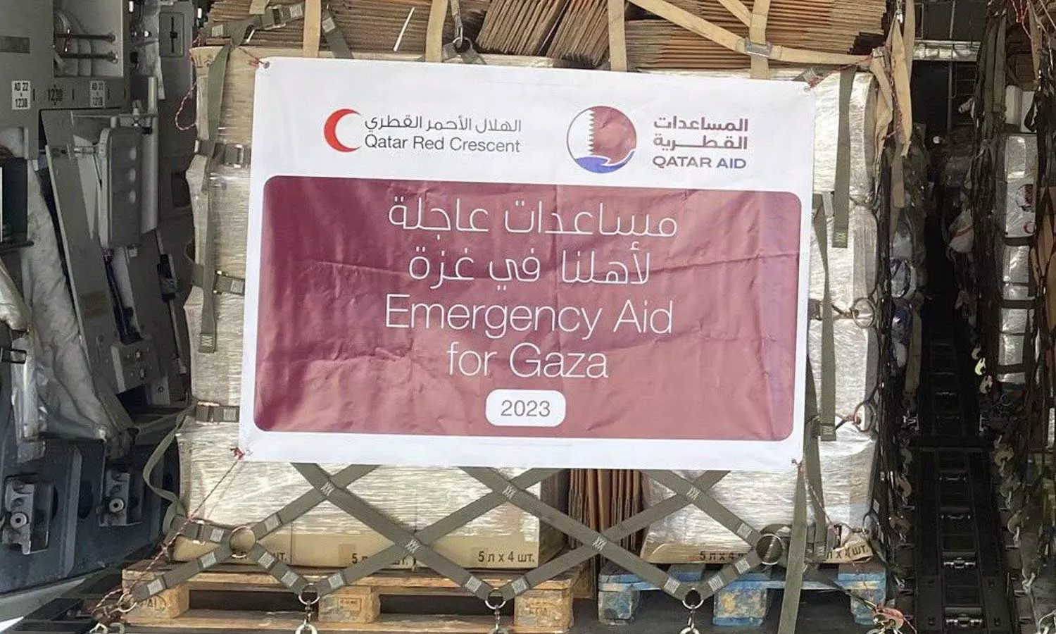 ഗസ്സയിലേക്ക് കൂടുതൽ സഹായമെത്തിച്ച് ഖത്തർ
