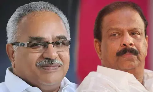 KPCC president K Sudhakaran condoles the demise of CPI state secretary Kanam Rajendran