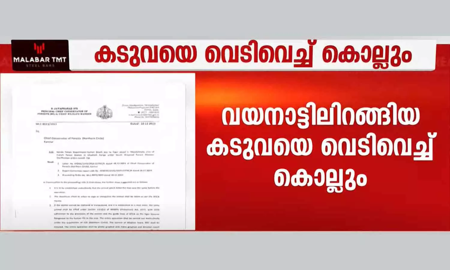 Order to shoot the tiger Order to shoot the tiger