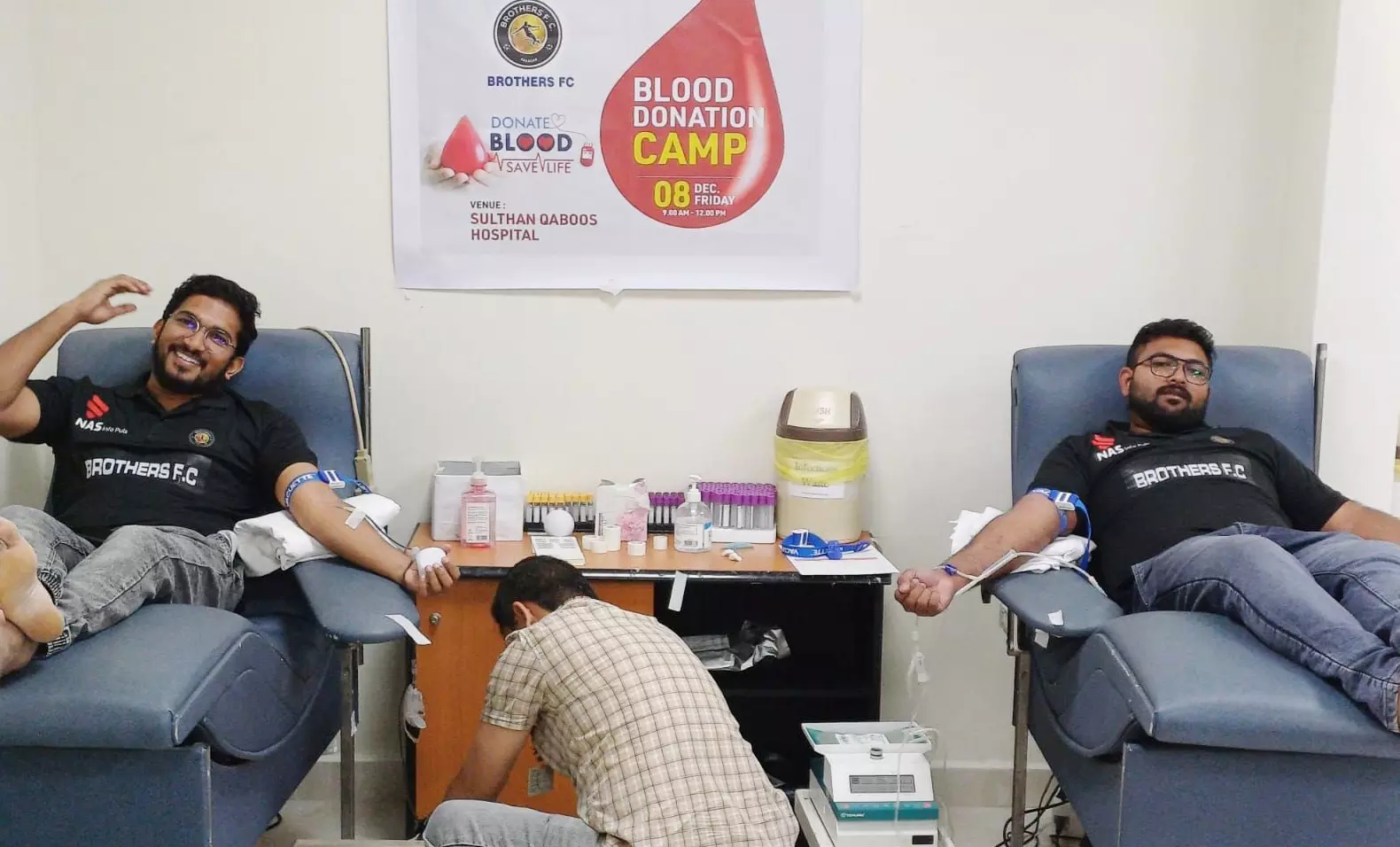 ഫുട്ബോൾ ടൂർണമെന്റിന്റെ ഭാഗമായി രക്തദാന ക്യാമ്പ് സംഘടിപ്പിച്ചു