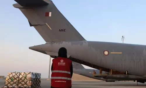 ഗസ്സയ്ക്ക് സഹായങ്ങളുമായി ഒക്ടോബർ മുതൽ   ഖത്തറിൽ നിന്നും 42 വിമാനങ്ങൾ ഈജിപ്തിലെത്തി