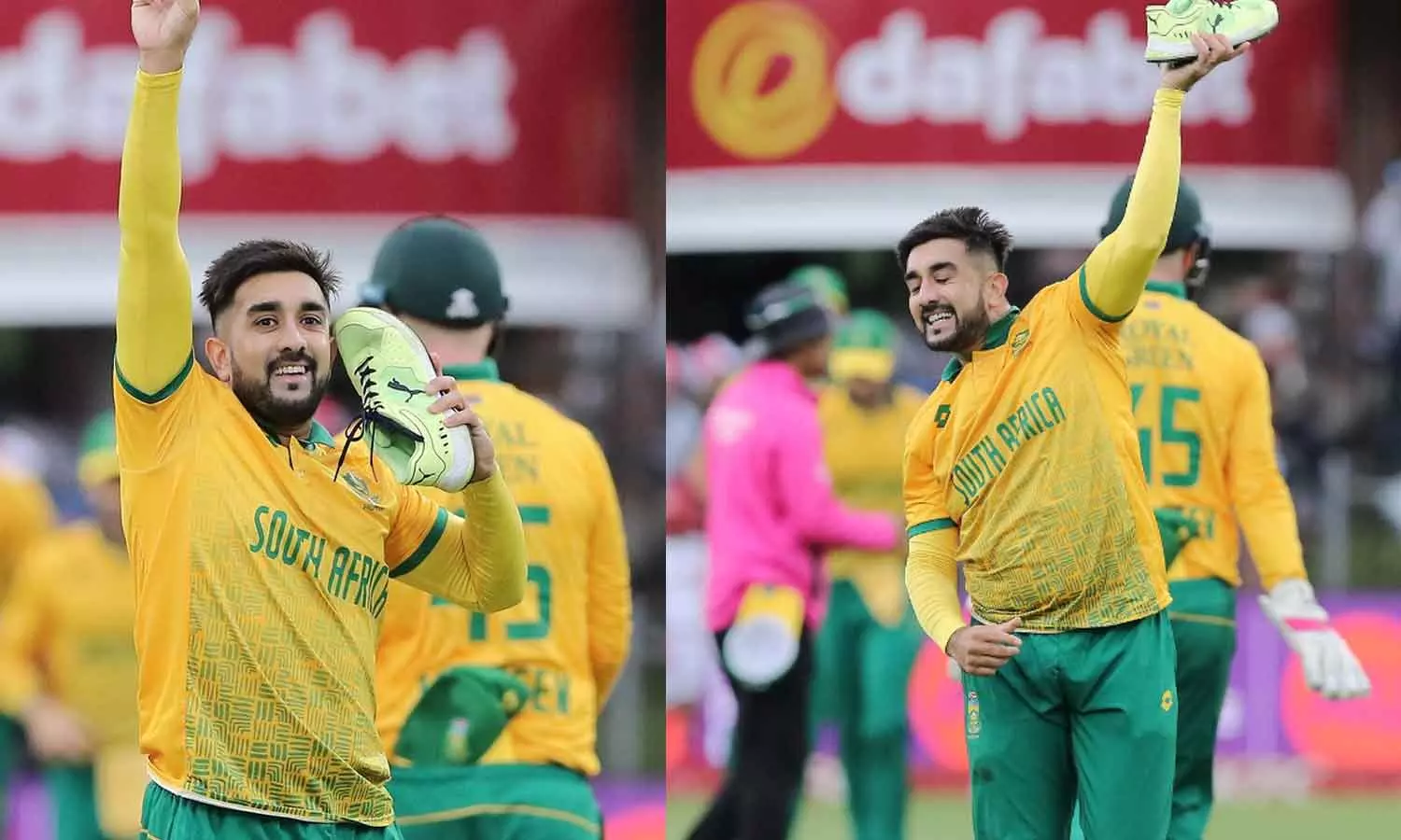 നിങ്ങളുടെ രാജ്യത്തെ ക്രിക്കറ്റ് പ്രേമികൾക്ക് ചീത്തപ്പേര് ഉണ്ടാക്കുകയാണ്: ഷൂ ആഘോഷത്തിൽ അധിക്ഷേപിക്കുന്നവർക്ക് ഷംസിയുടെ മറുപടി