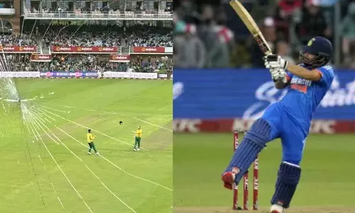 കമന്ററി ബോക്സിന്റെ ചില്ല് തകർത്ത റിങ്കു സിങിന്റെ കിടിലൻ സിക്‌സർ