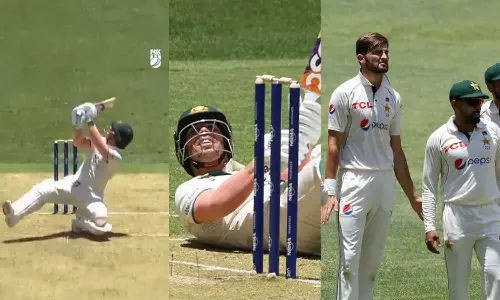 അവിശ്വസനീയം;  ഷഹീൻ അഫ്രീദിയെ ഗ്യാലറിയിലെത്തിച്ച വാർണറുടെ സിക്‌സർ