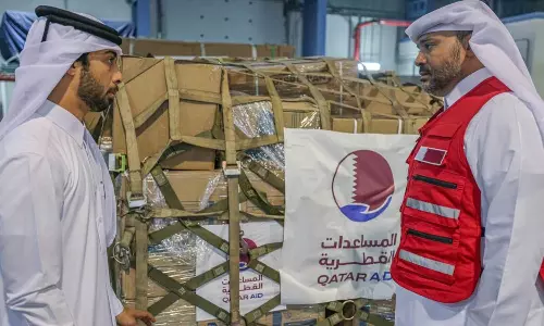 ഗസ്സയ്ക്ക് സഹായം പ്രഖ്യാപിച്ച് ഖത്തര്‍; 50 ദശലക്ഷം ഡോളര്‍ സഹായം നല്‍കും