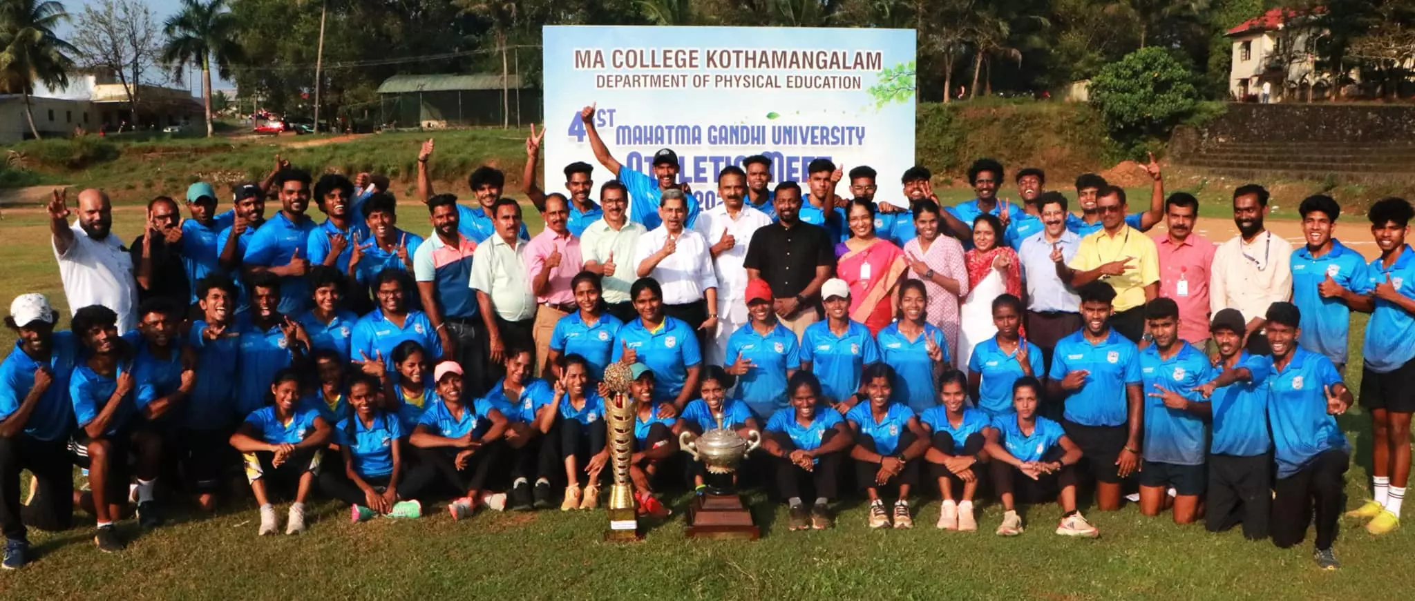 MA College won the MG University Athletics Championship