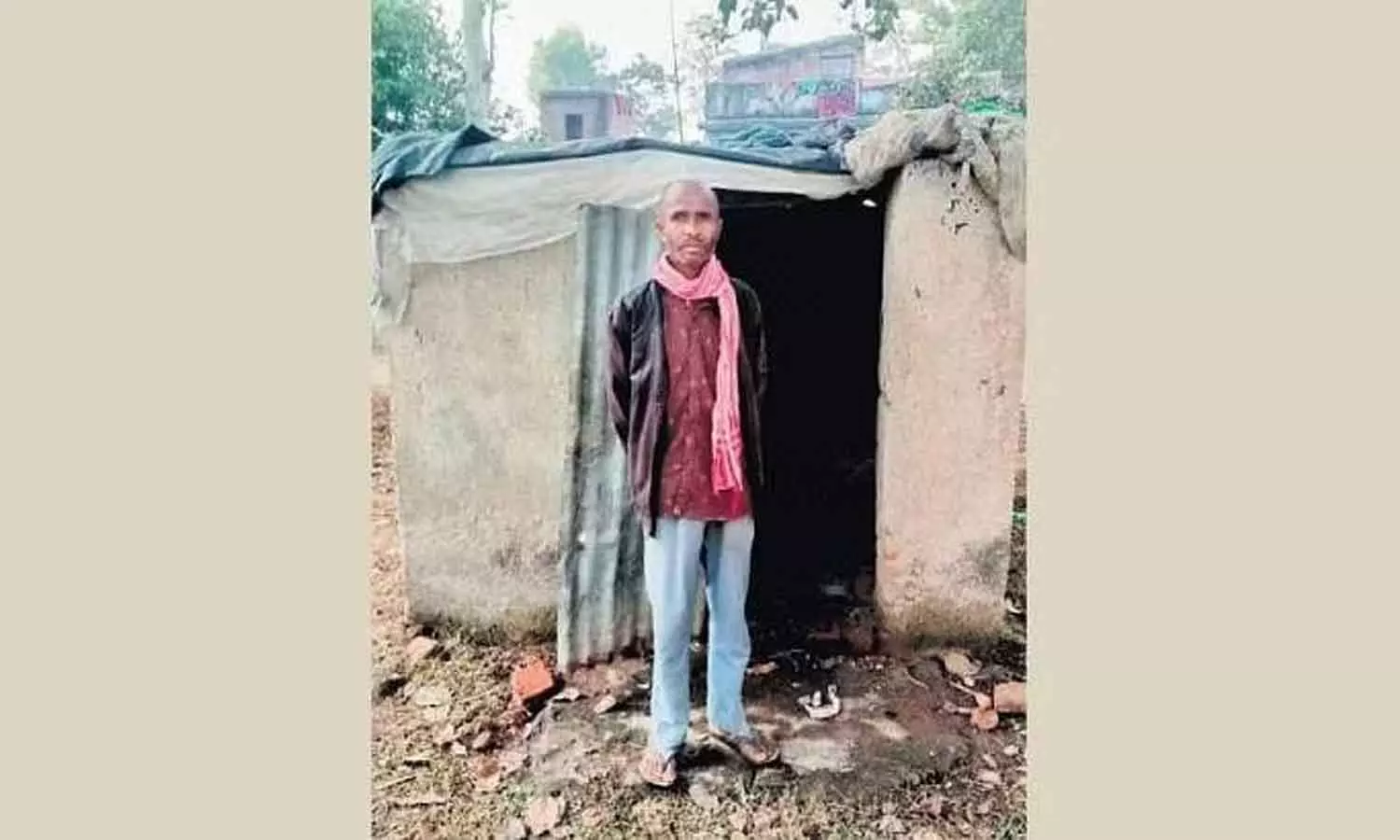 No funds, Dalit man forced to live in a toilet for 6 years in Jharkhand