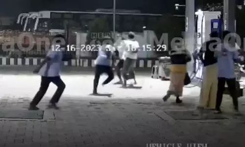Malayattoor petrol pump employees attack