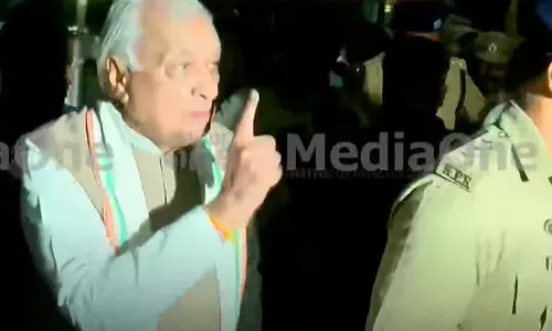 The governor was angry that the banner at calicut university was not removed