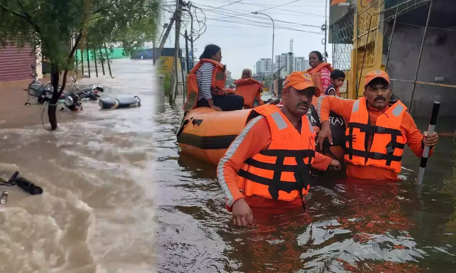 തമിഴ്‌നാട്ടിൽ കനത്ത മഴ;  അഞ്ചു ജില്ലകളില്‍  പ്രളയമുന്നറിയിപ്പ്, ട്രെയിനുകളും വിമാനങ്ങളും റദ്ദാക്കി