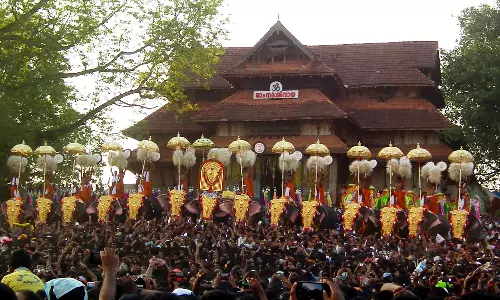 Thiruvambadi and Paramekkav Devaswams with resolution on thrissur pooram