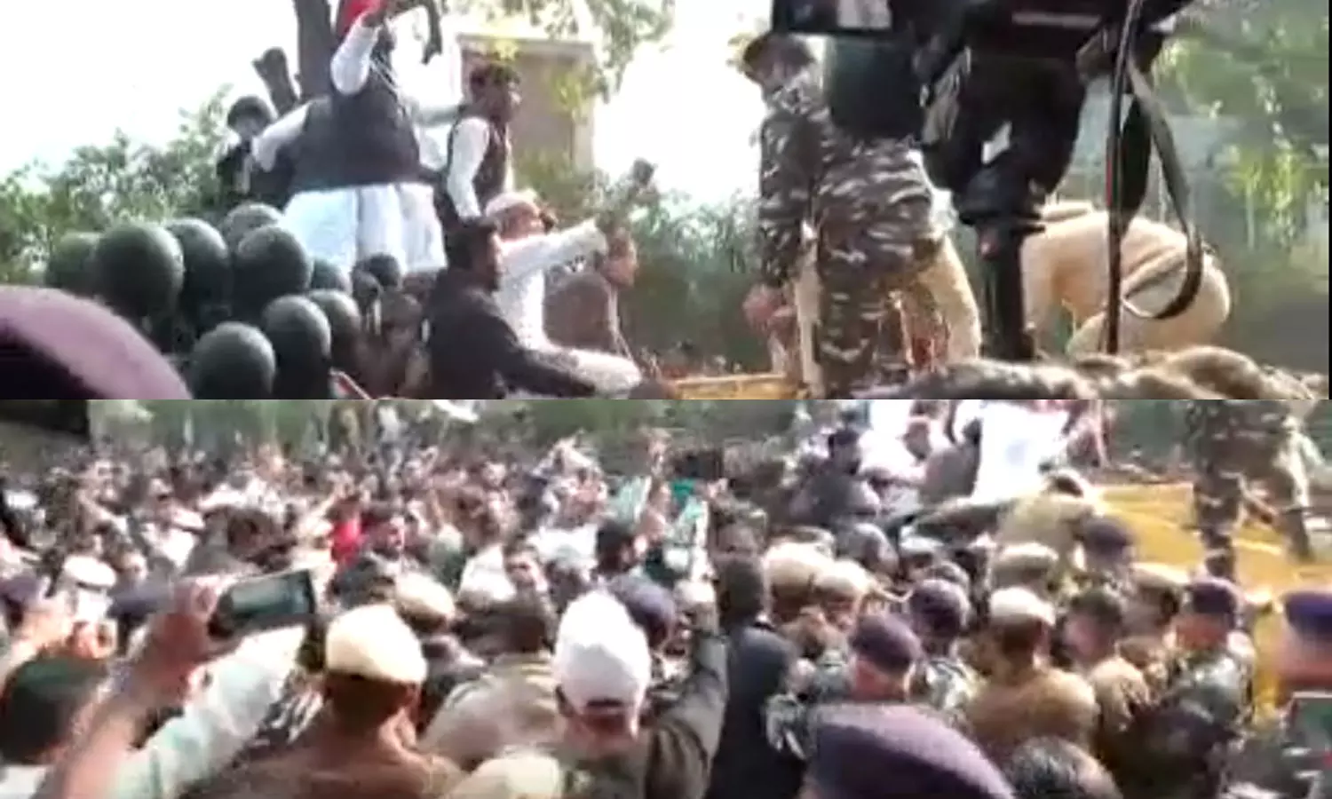 Clash in Youth Congress Parliament March