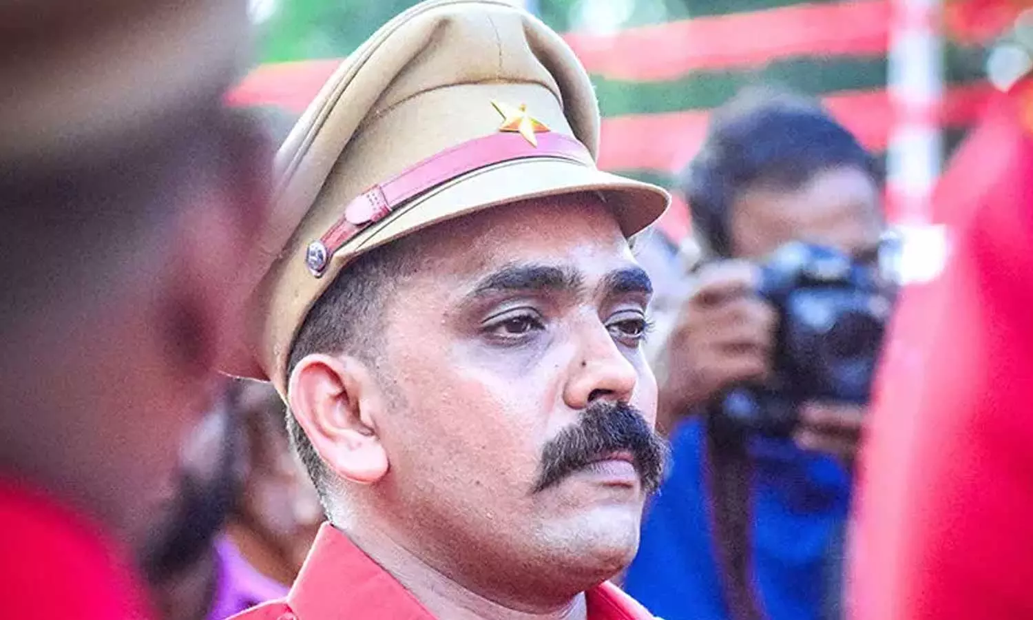 The police jeep vandalized incident; DYFI leader Nidin Pullan in custody The police jeep vandalized incident; DYFI leader Nidin Pullan in custody