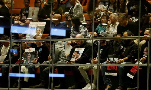 Israel Prime Minister Benjamin Netanyahu booed and heckled by hostage families during parliament address, Hostage families boo and heckle Israel PM in parliament