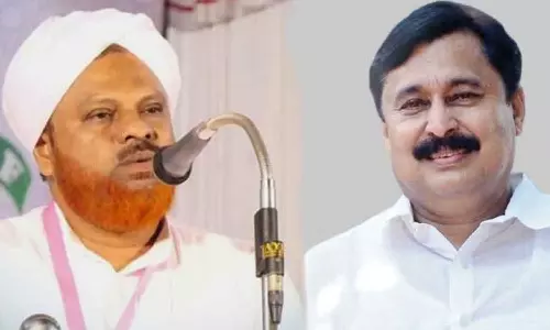 Minister V Abdurahiman against Hameed Faizy