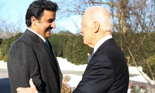 അമീര്‍ ശൈഖ് തമീം ബിന്‍ ഹമദ് അല്‍താനിയും   ജോ ബൈഡനും ഫോണില്‍ ചര്‍ച്ച നടത്തി