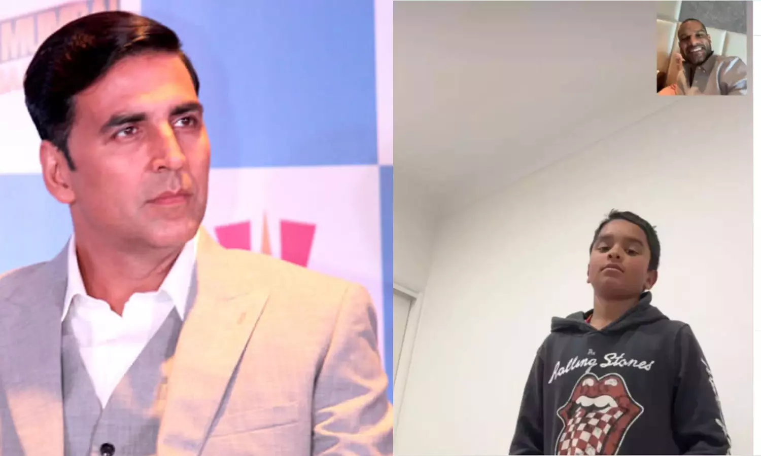 Akshay Kumar reacts to Shikhar Dhawans note