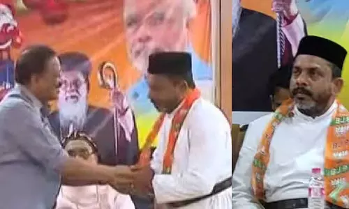 Secretary of the Orthodox Church Nilakkal Bhadrasanam Fr. Shaiju Kurian joined BJP